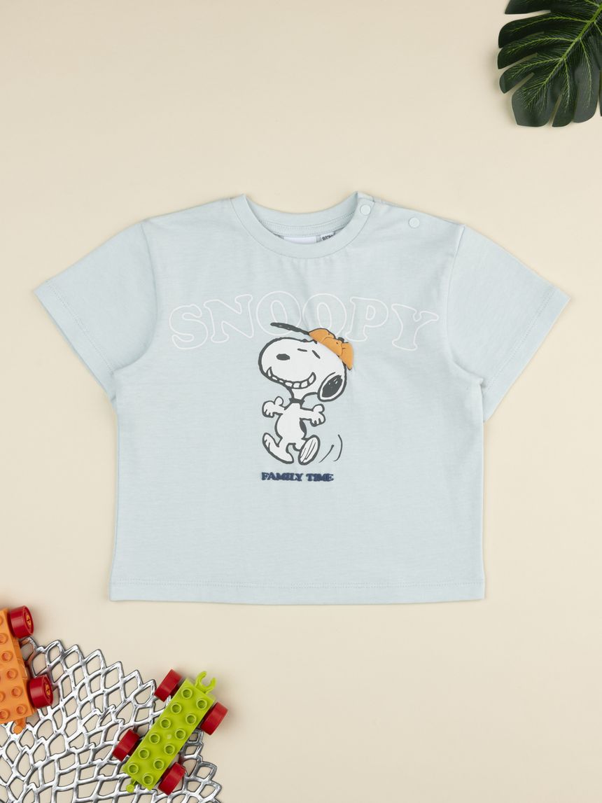 T-shirt azzurra bimbo snoopy