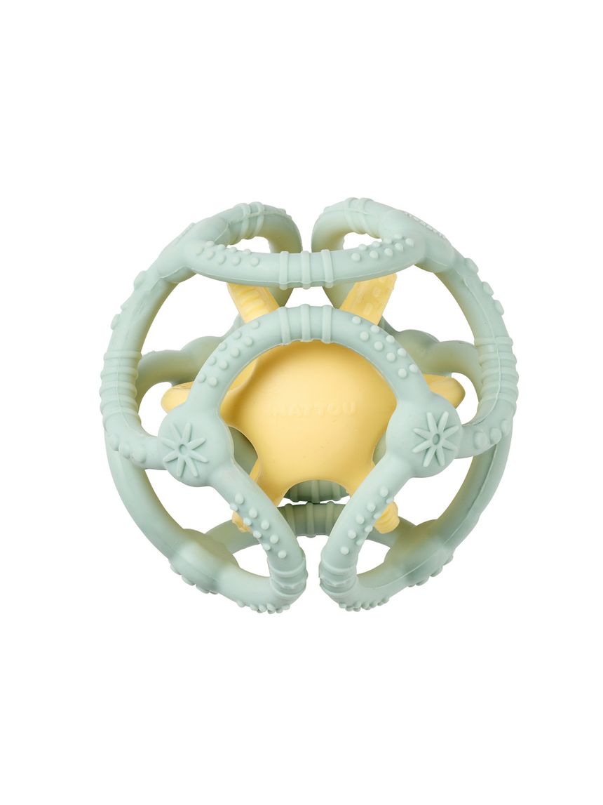 Set 2 palline in silicone verde e giallo - 0+ - nattou