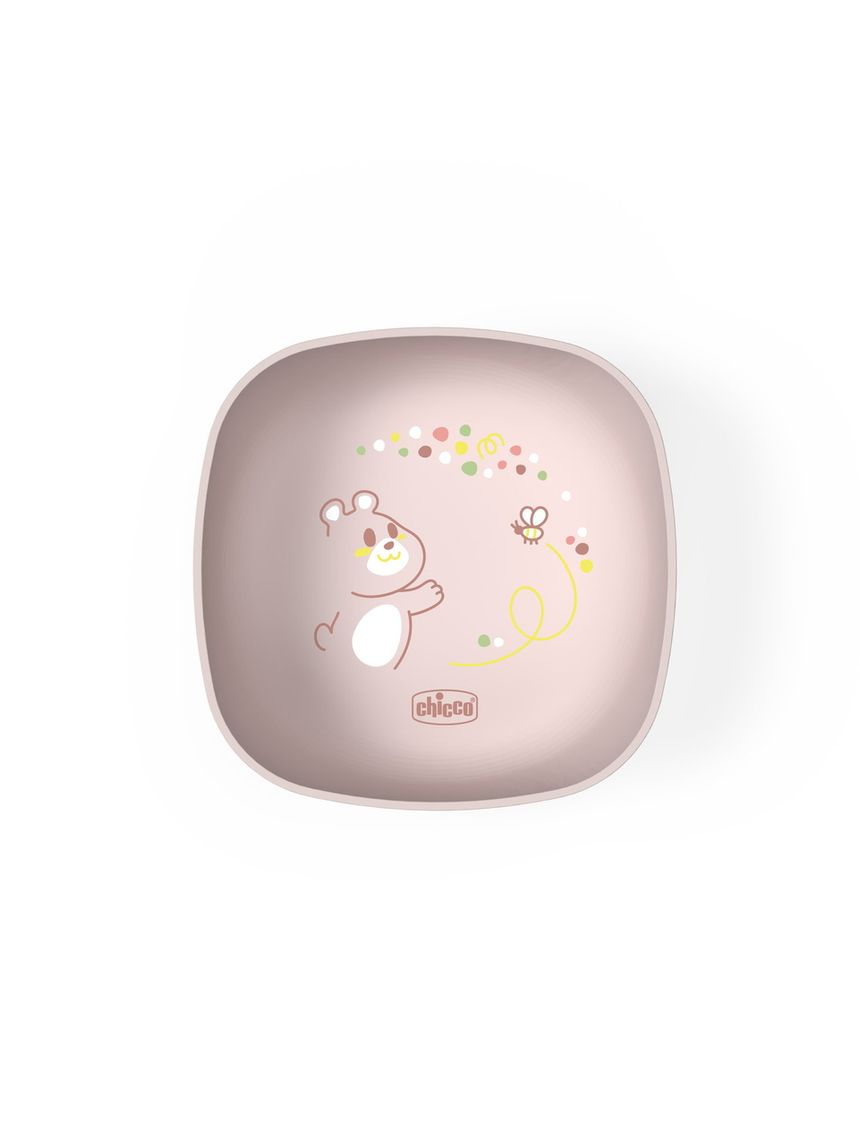 Ciotola con coperchio 6m+ rosa - chicco