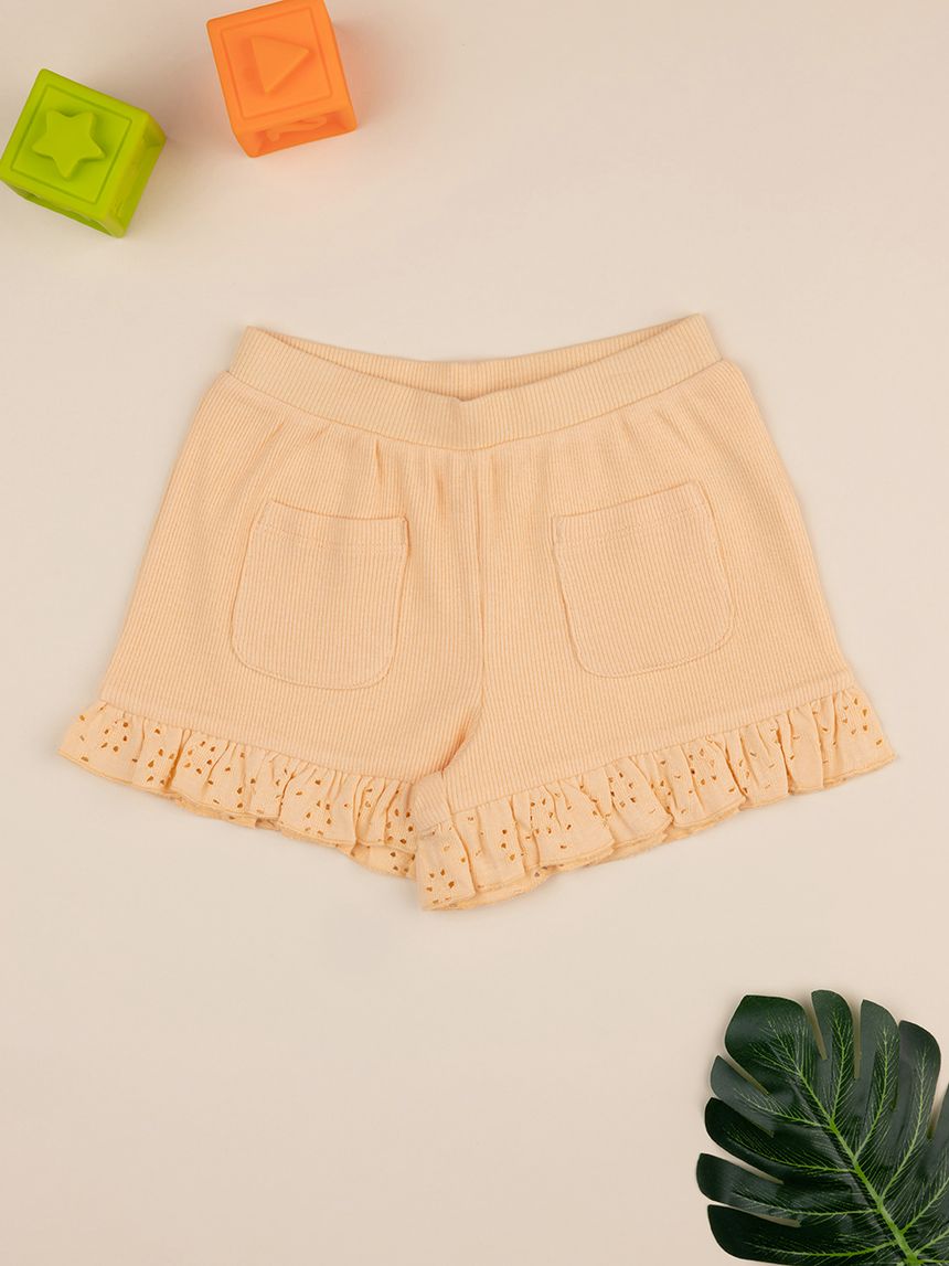 Shorts mare bimba arancioni