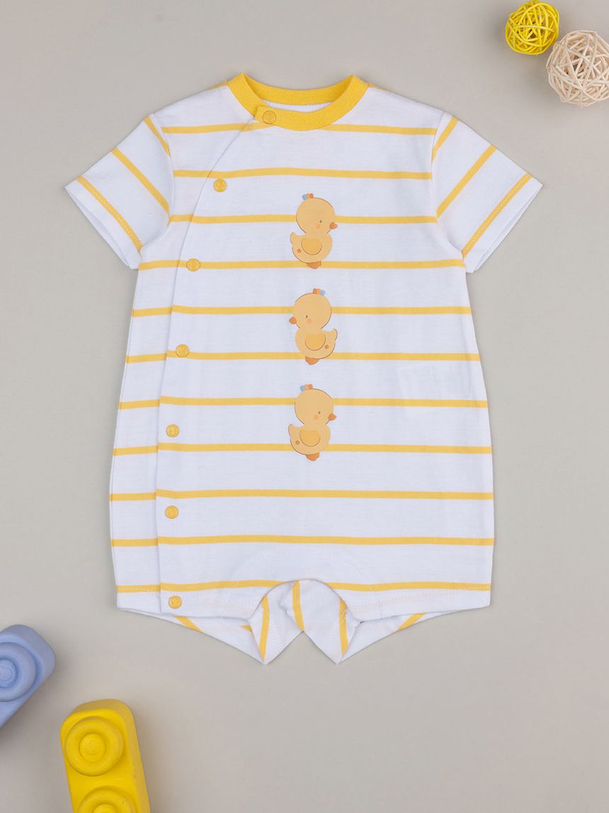 Pagliaccetto bimbo giallo baby smile