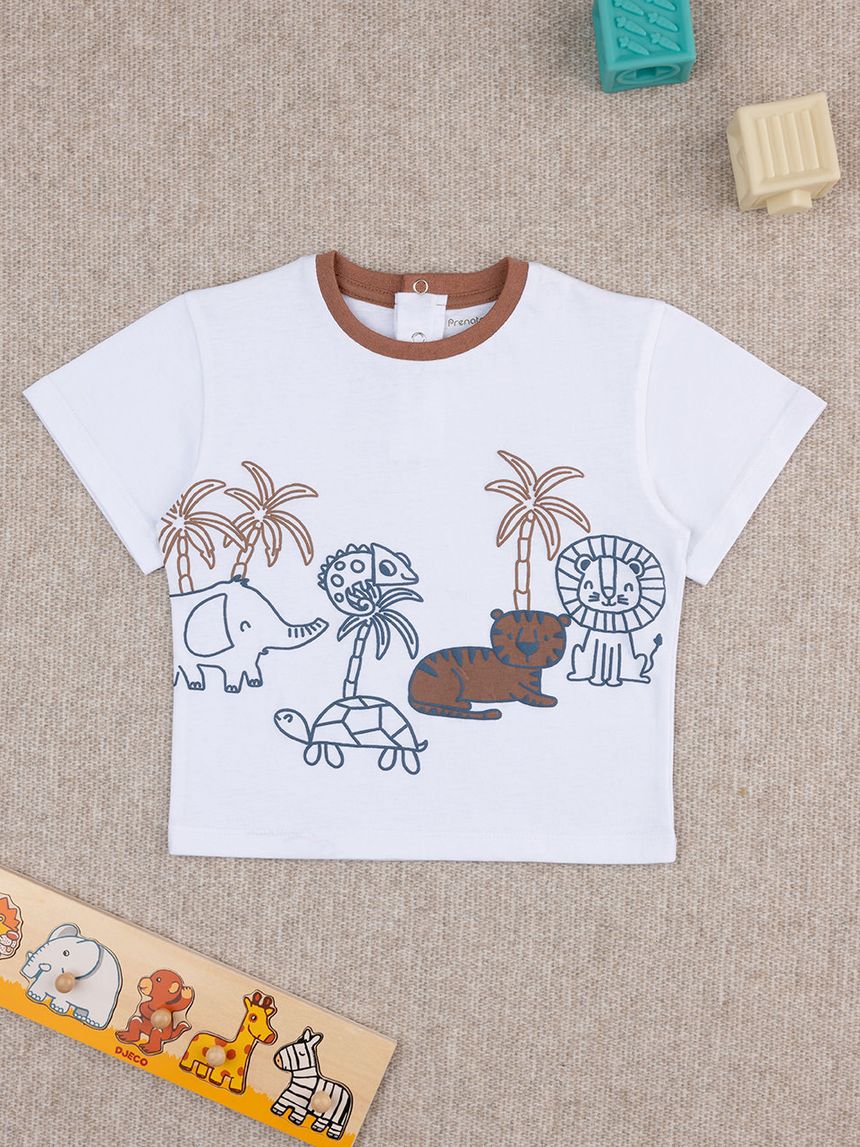 T-shirt bimbo animali savana