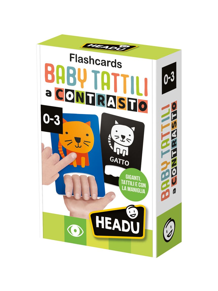 Flashcards baby tattili a contrasto – 1+ – headu