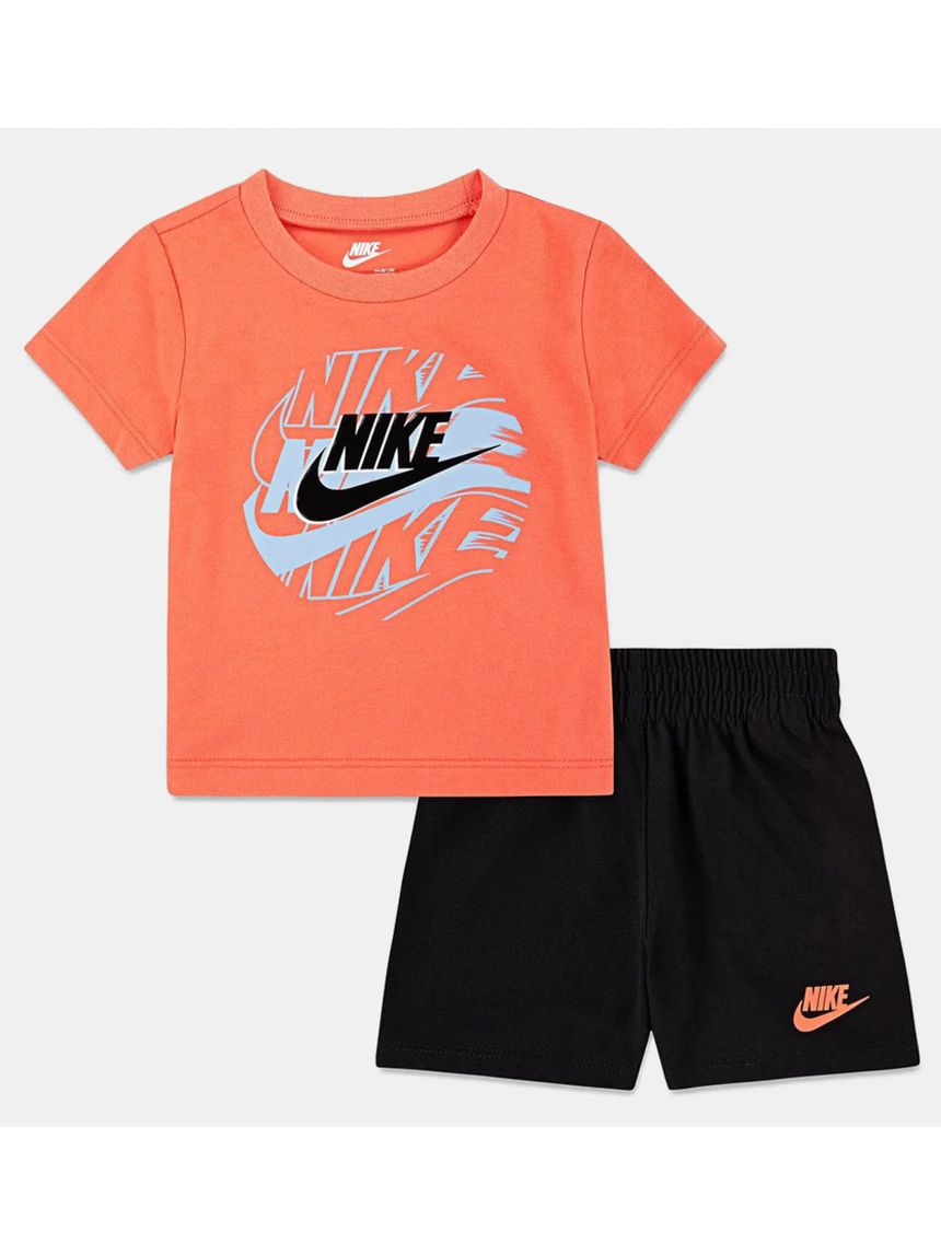 Completo estivo nike bambino nero/arancio