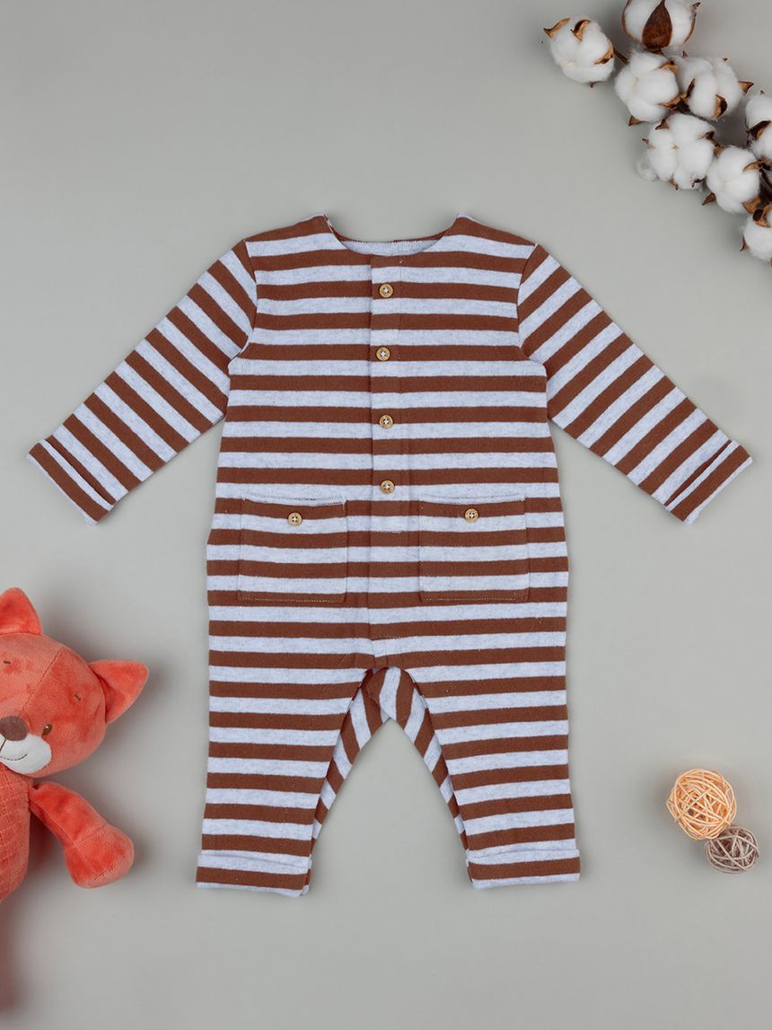 Tutina bimba marrone/grigia