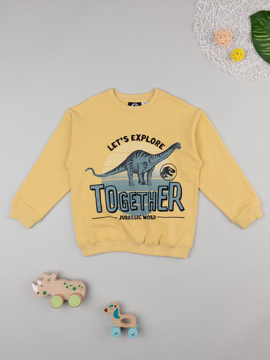 Felpa bimbo gialla dino