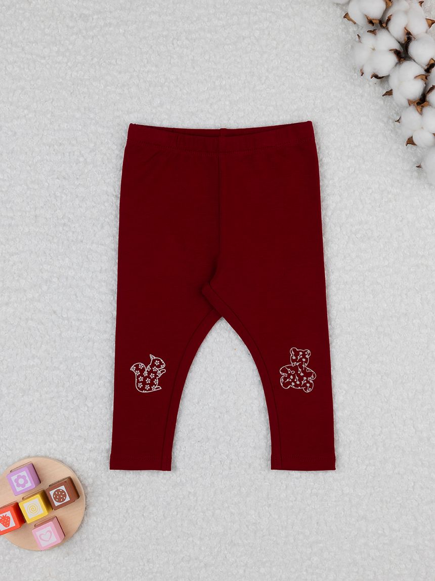 Legging bimba bordeaux