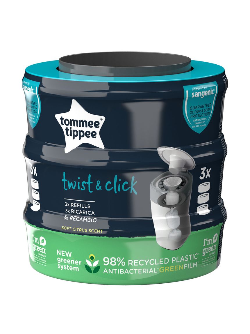 Ricariche twist and click advanced confezione da 3 - tommee tippee