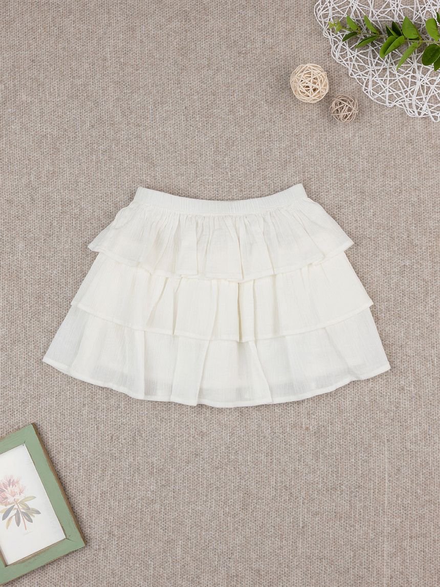 Gonna bimba bianca balze