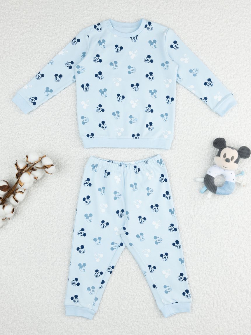 Pigiama lungo bimbo mickey mouse