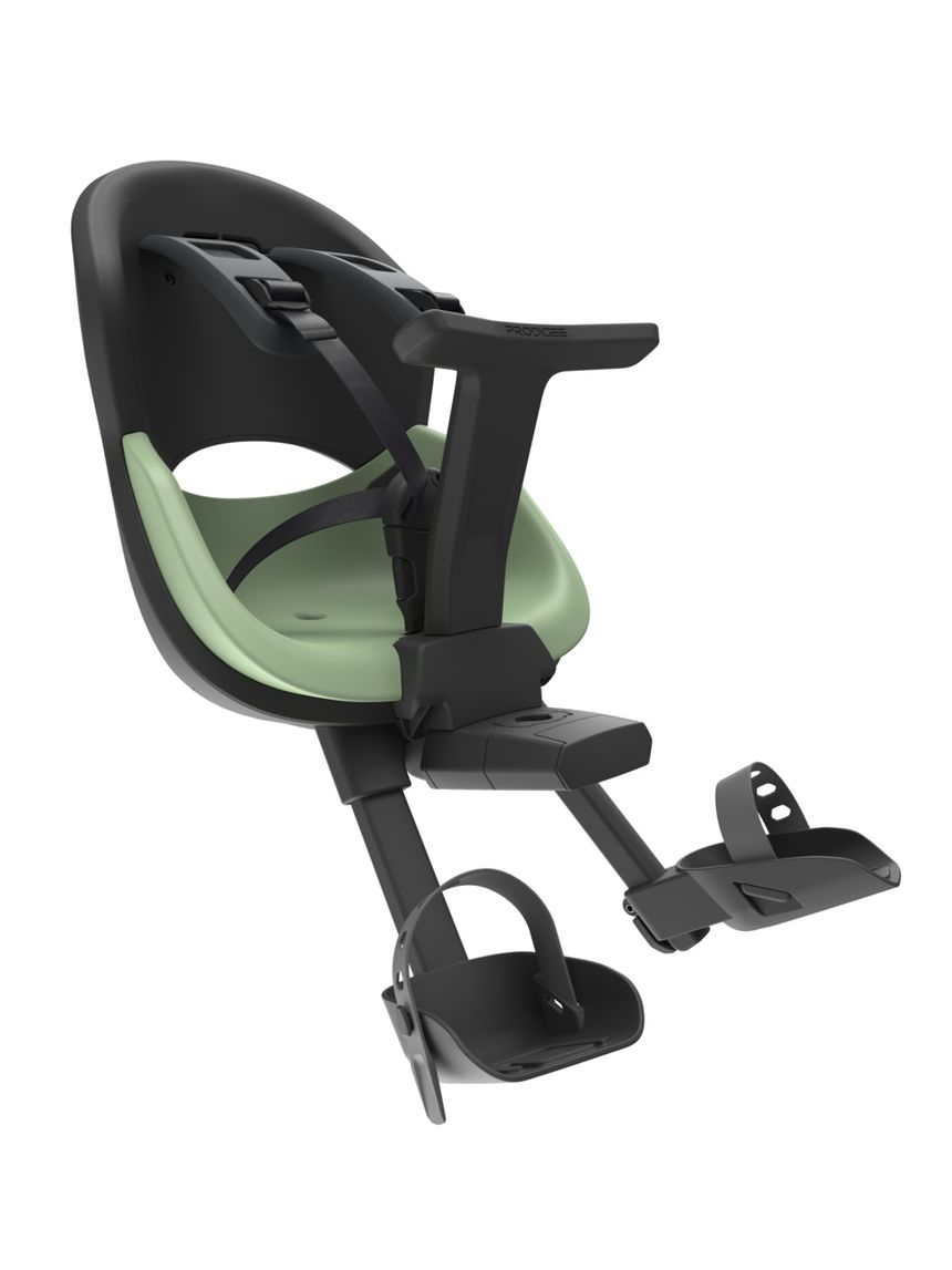 Prodigee icon front - seggiolino bici con montaggio anteriore verde giada