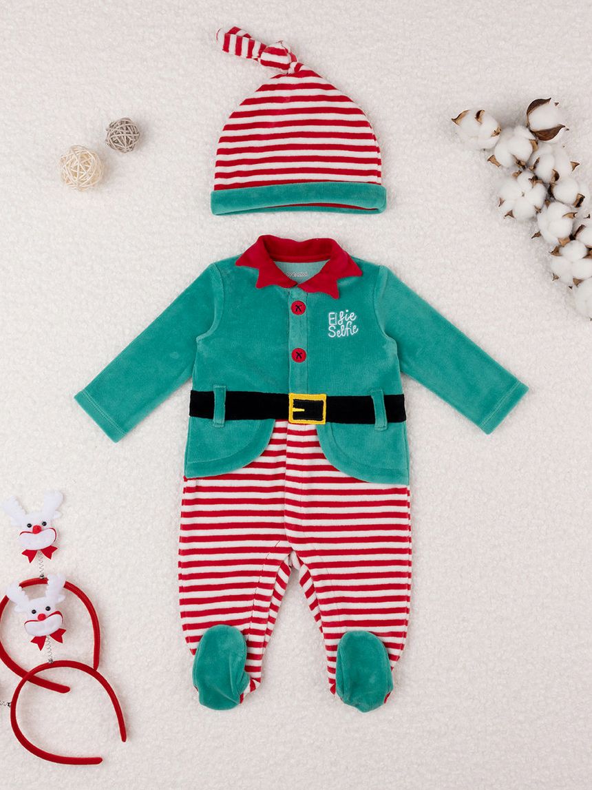 Tutina natalizia boy "elfo"