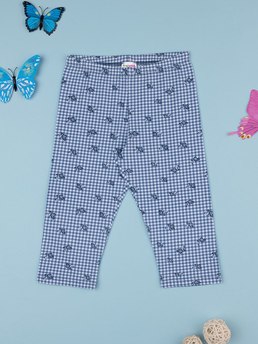 Legging bimba blu cuori