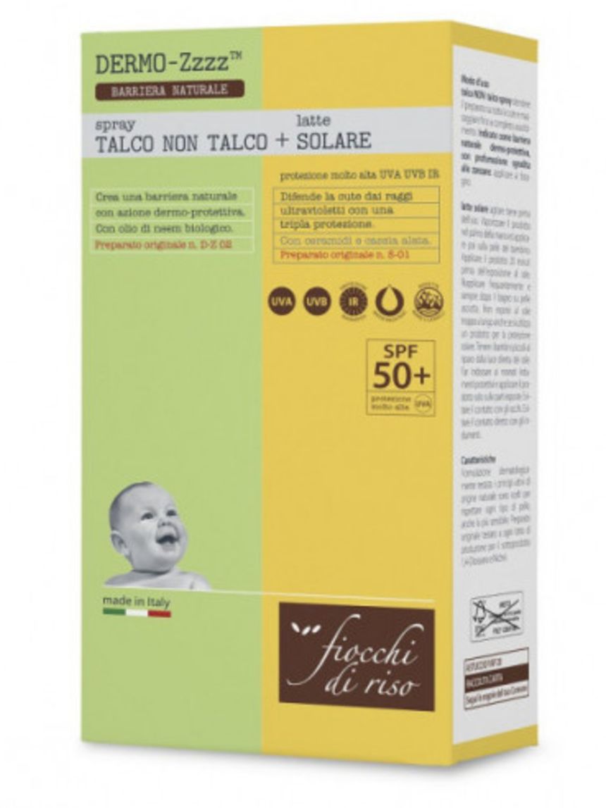 Bipacco talco spray e solare – fiocchi di riso