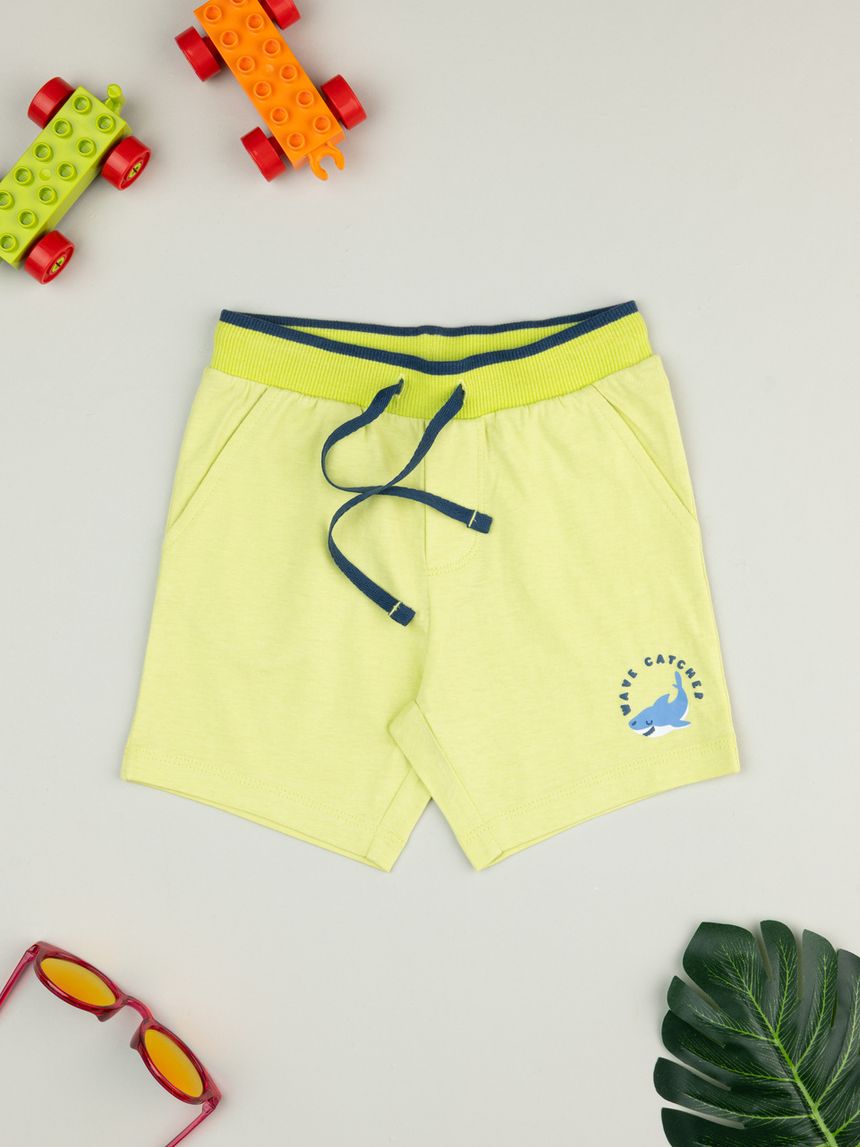 Shorts leggeri bambino con stampa