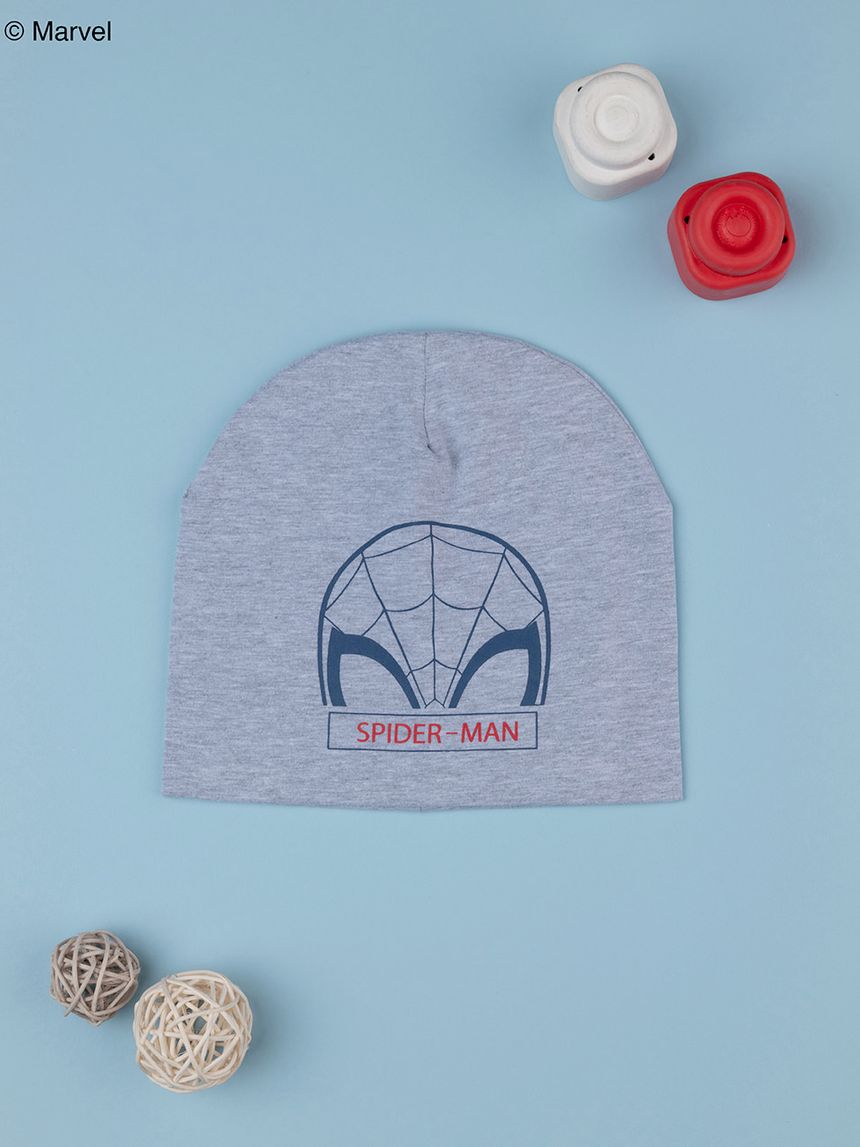 Berretto bimbo grigio spiderman