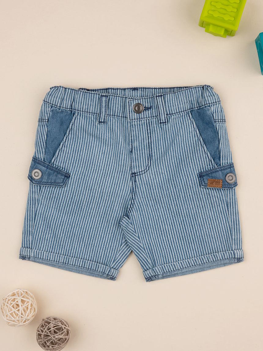 Pantalone denim bimbo con tasche