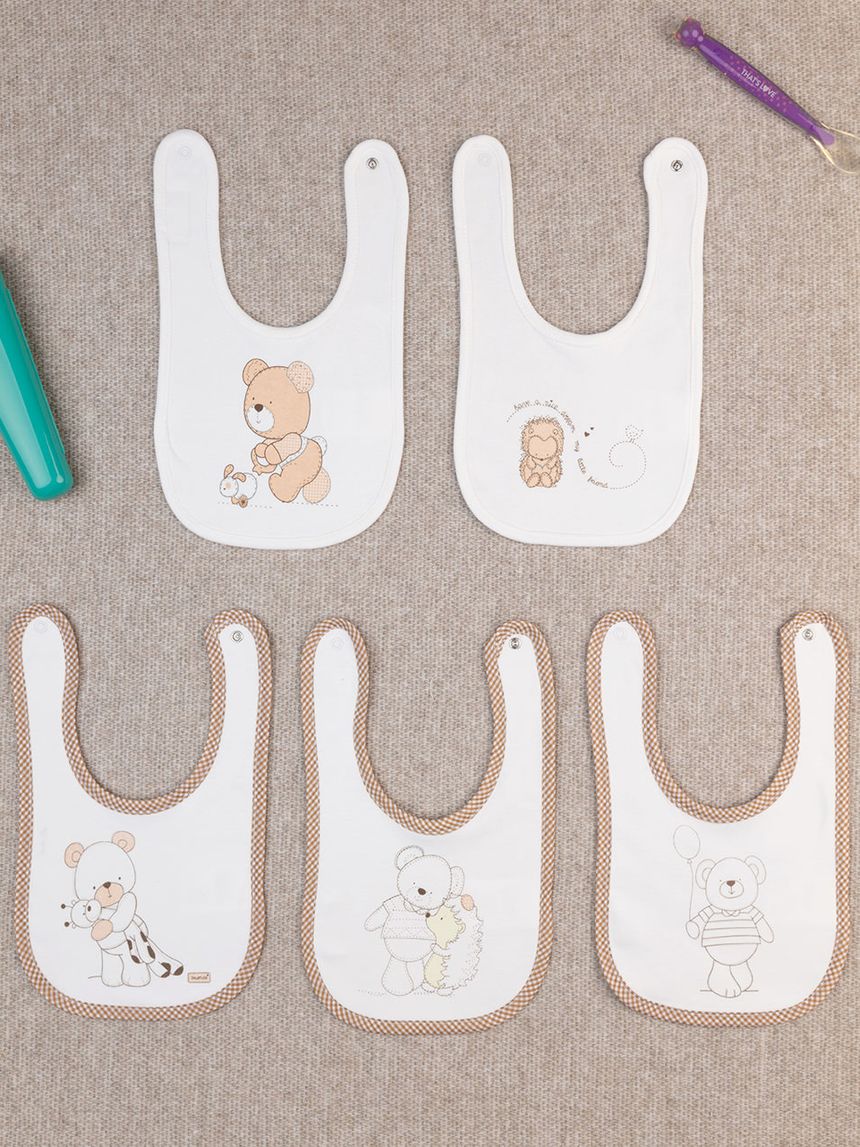 Pack x5 bavaglini interlock