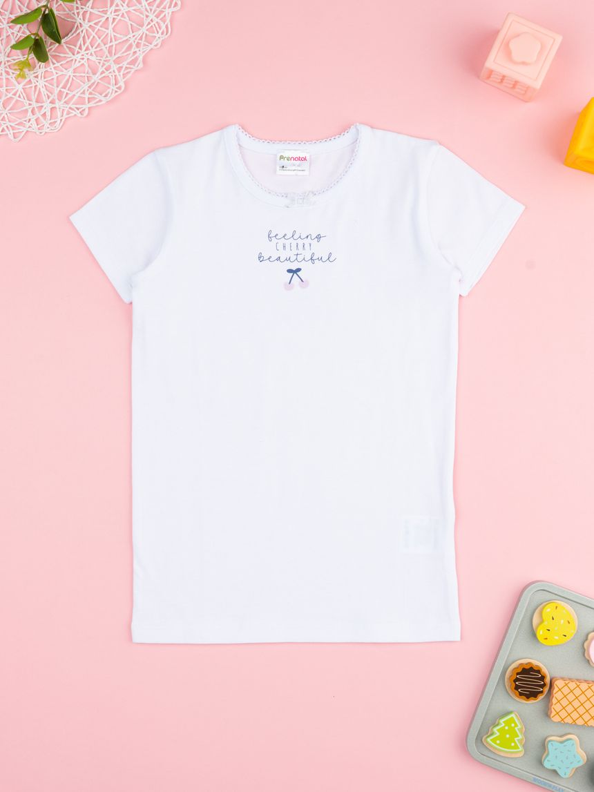 T-shirt bimba ciliegie