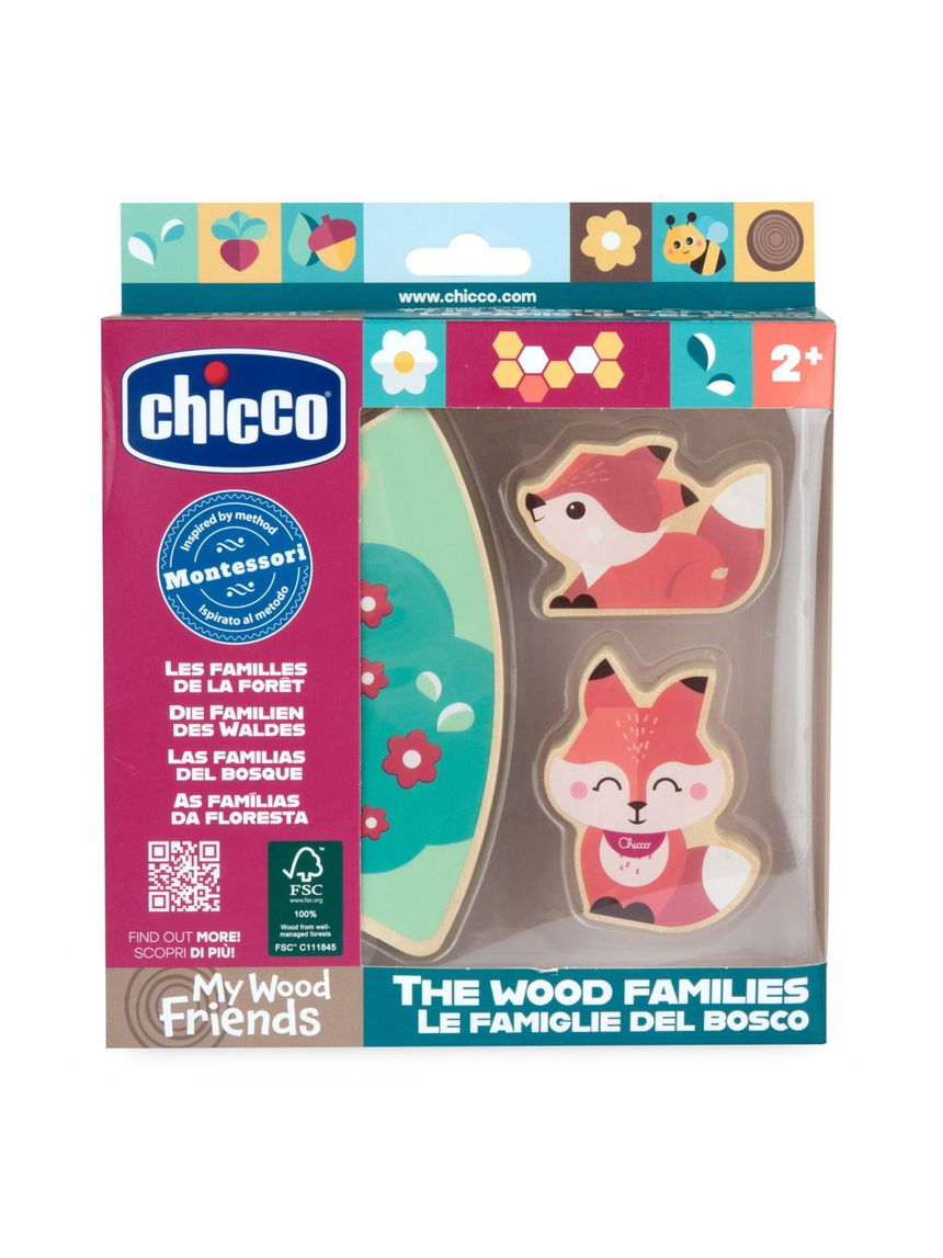 Gioco legno volpi mamma - 24m+ -chicco
