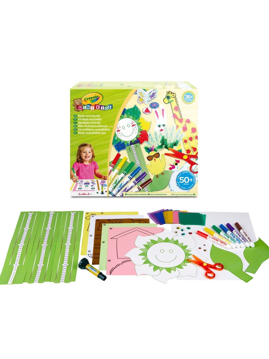 Mini kids, set multi-attività per realizzare lavoretti creativi -3+  crayola