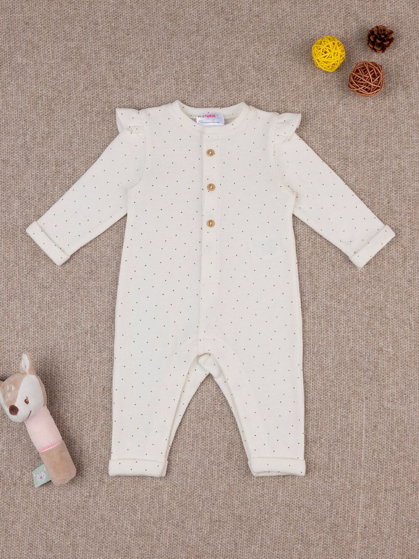 Tutina bimba bianca organic cotton