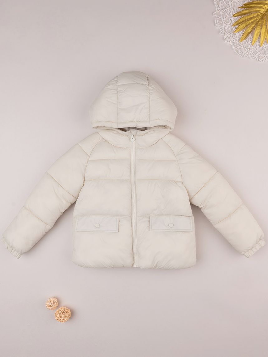 Cappotto bimba bianco
