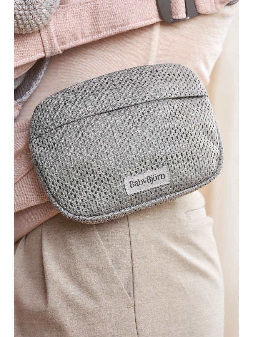 Borsello a tasca pocket pouch for baby carrier mesh grey - babybjörn