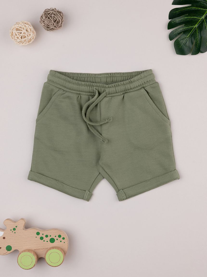 Pantalone corto bimbo verde