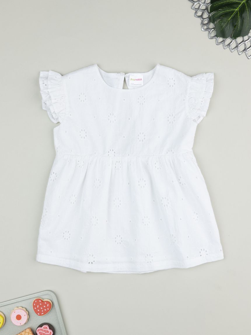 T-shirt bimba sangallo bianco