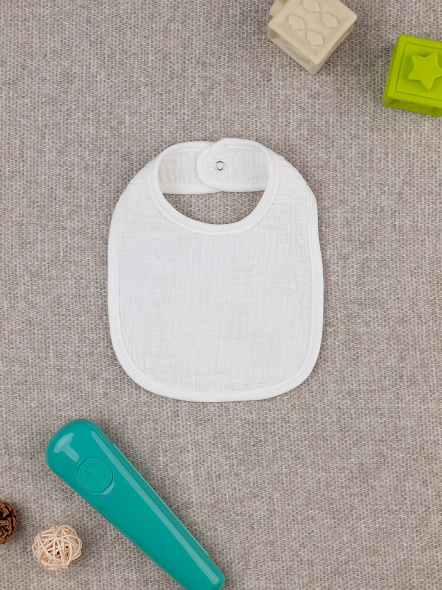 Bavaglino bimbo bianco panna