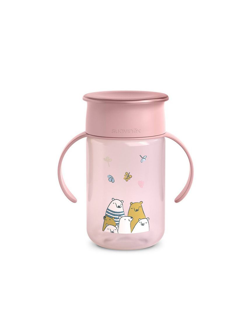 Tazza 360° my family 340 ml rosa - suavinex