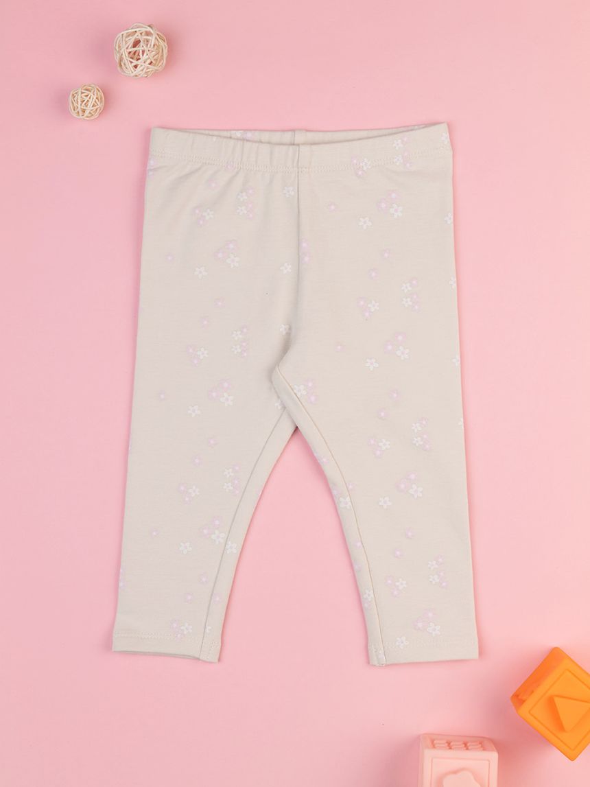 Legging bimba beige