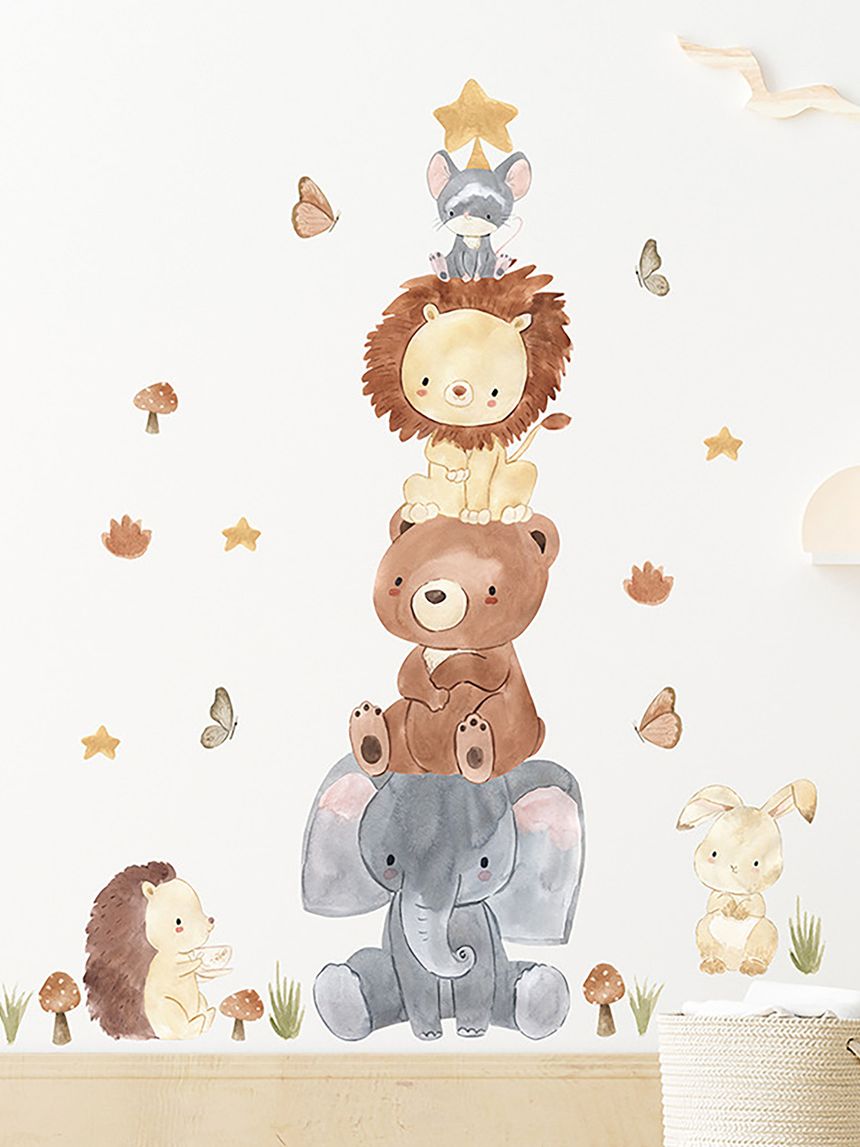 Adesivo decorativo da parete - animale piramide - autoadesivo - sipo