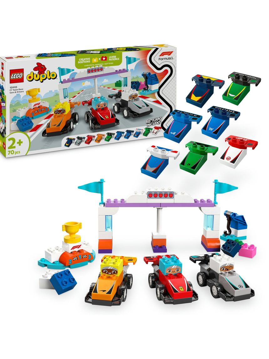 Auto da corsa e piloti team f1 – 10445 – lego duplo
