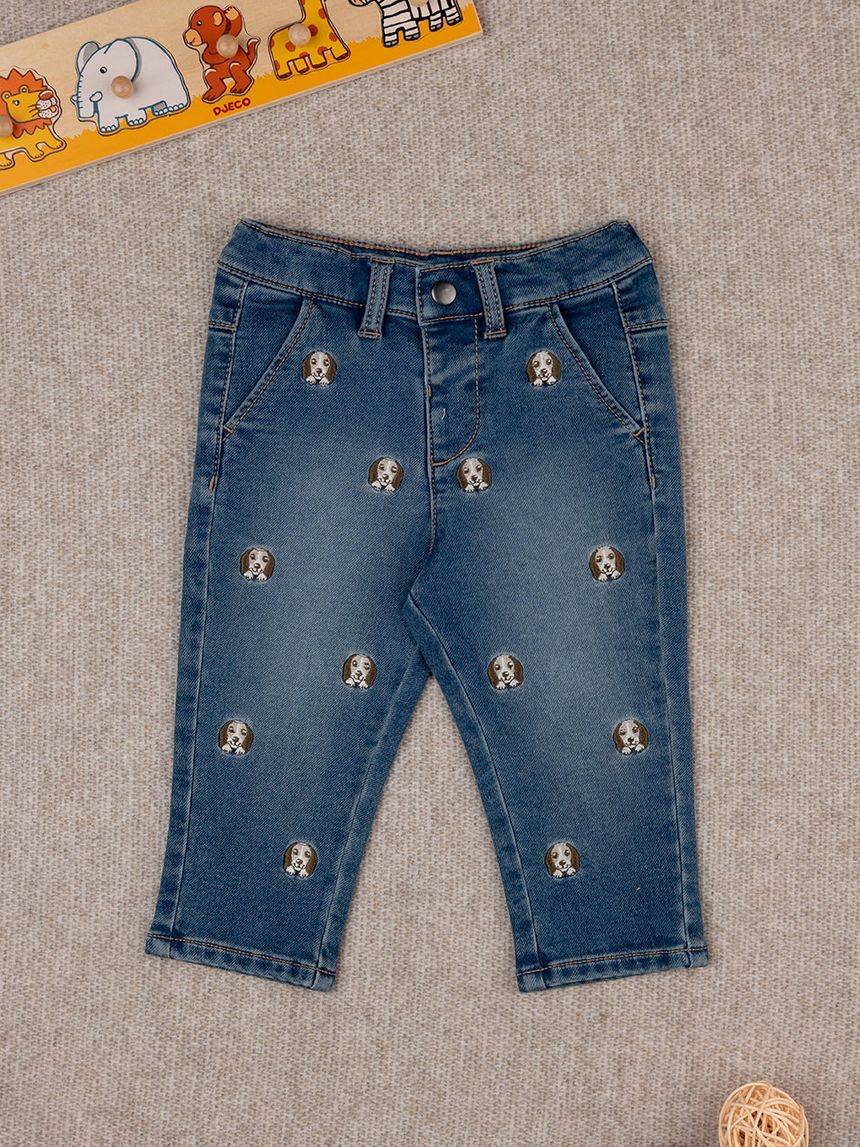 Pantalone denim bimba