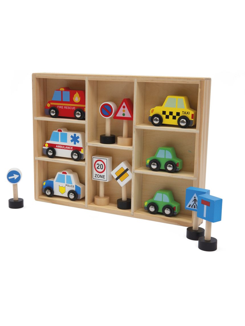 Set veicoli in legno assortito - 24m+ - wood "n" play