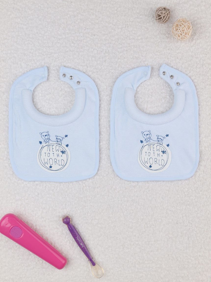 Pack x2 bavaglini dentizione