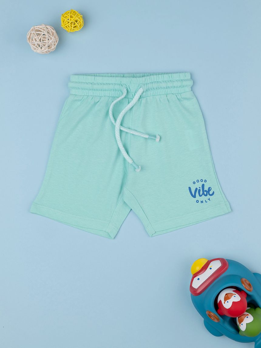 Shorts verde acqua bambino