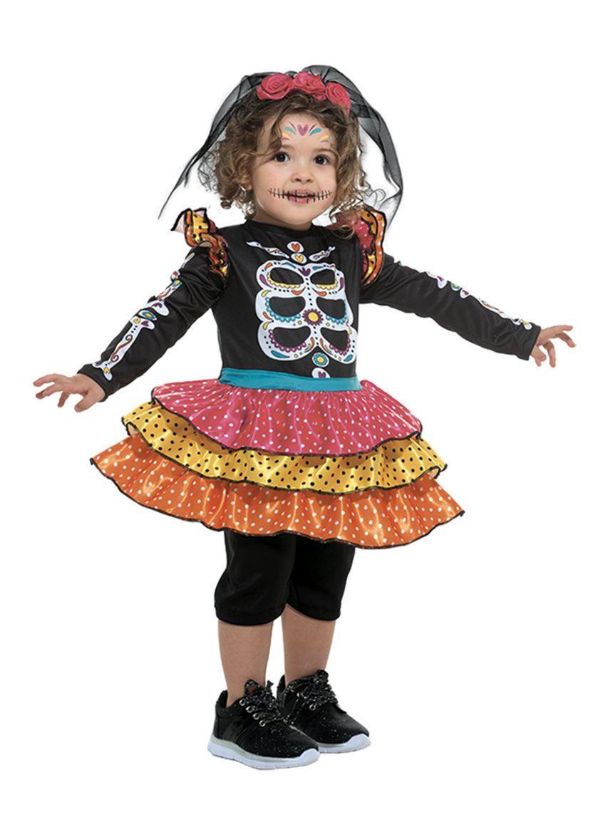Costume baby catrina disponibile in diverse taglie -  carnaval queen