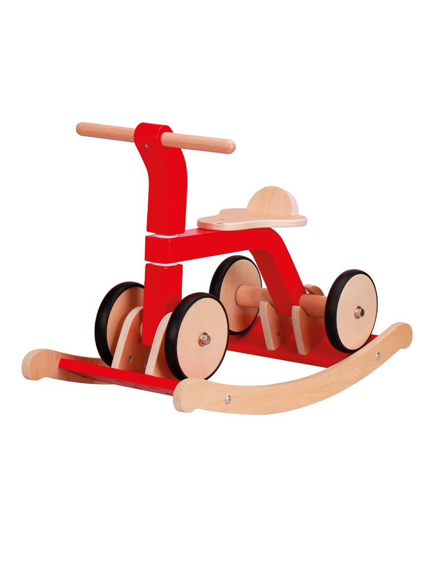 Rocker-n-roller 2 in 1 - 1+ - rosso - proludis giocattoli