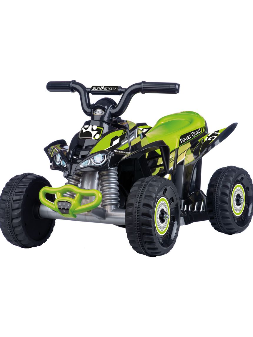 Quad cavalcabile elettrico - verde -  3+ - sun & sport