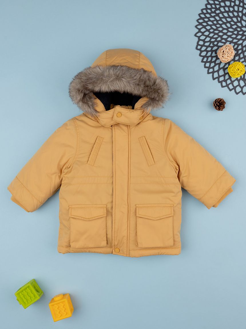 Piumino bimbo giallo