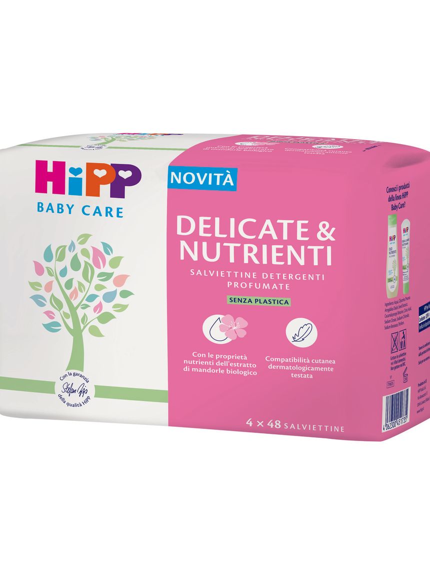 Salviettine delicate & nutrienti 4x48 - hipp baby care