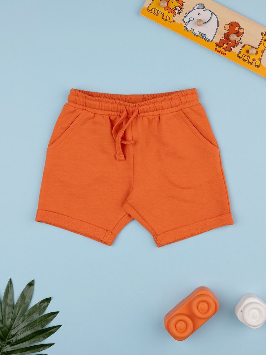 Shorts bimbo arancioni