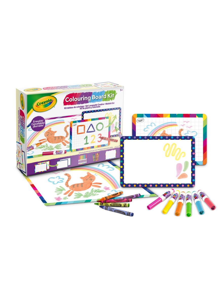 Set lavagnette bianche creative, per colorare e scrivere - 5+ crayola