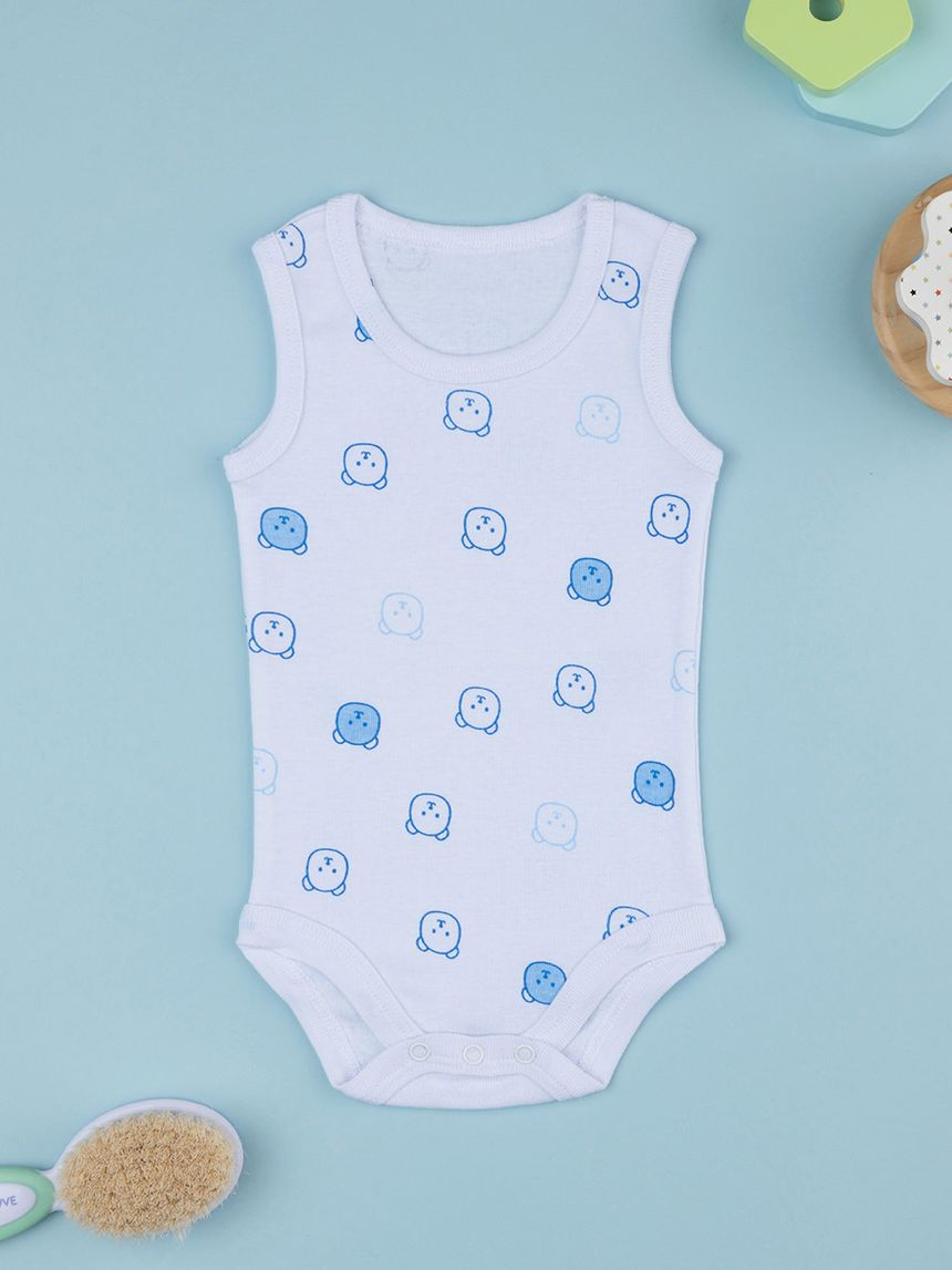 Body bimbo bianco orsi allover