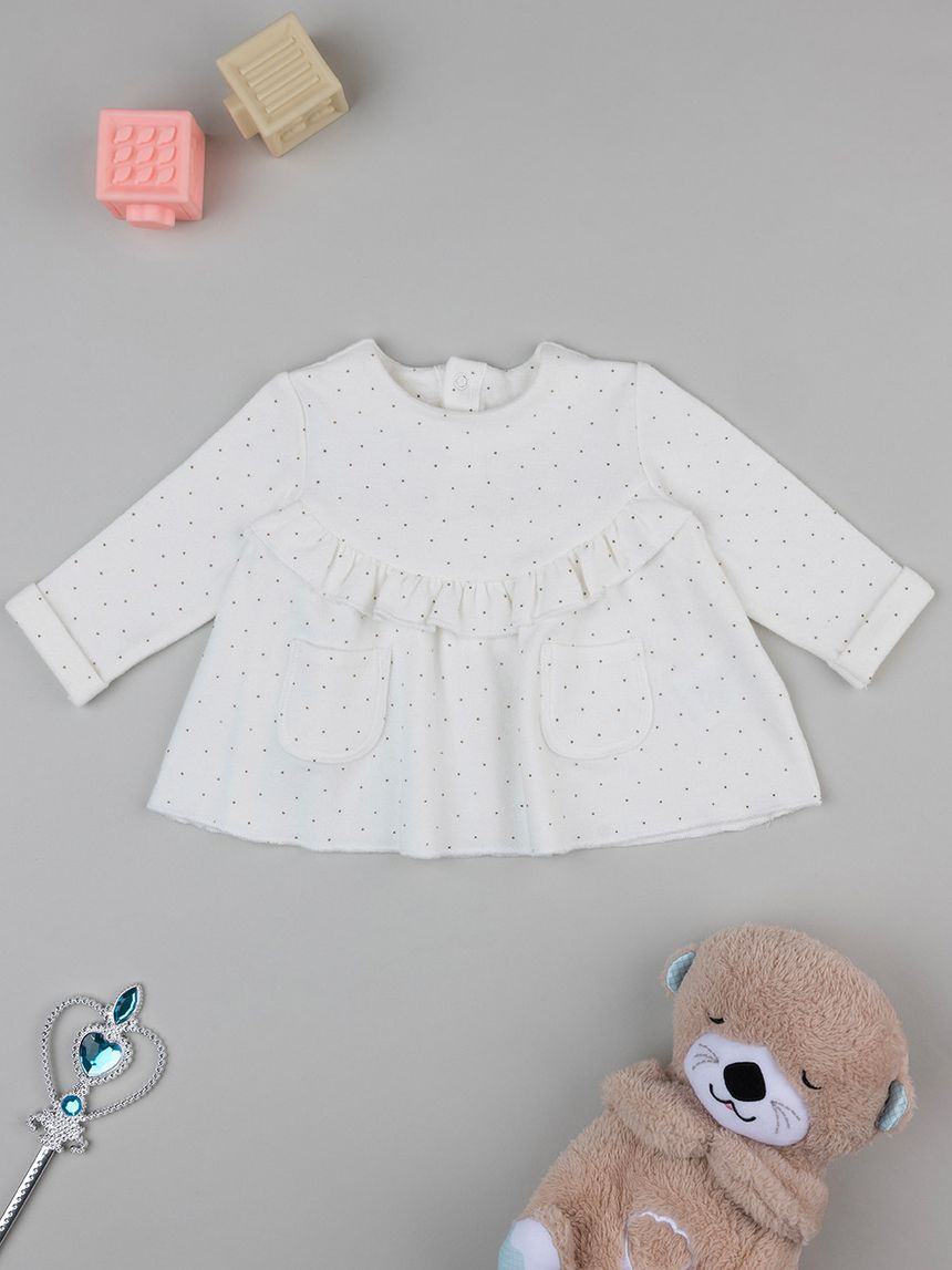 T-shirt neonata in ciniglia