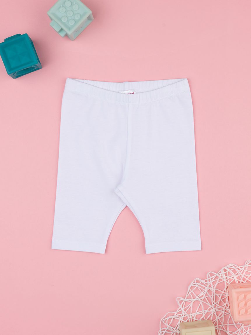 Legging bimba bianco