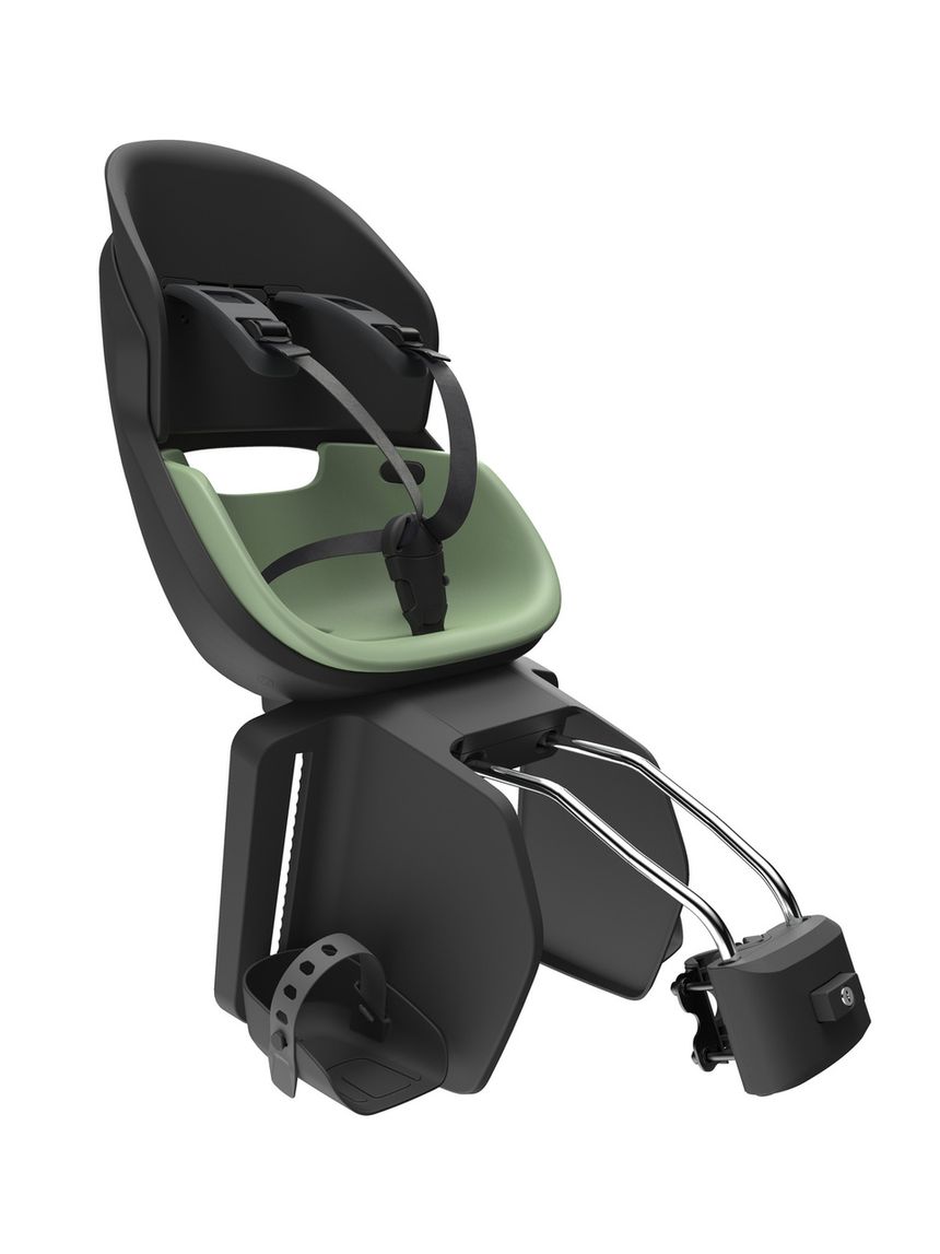 Prodigee icon rear frame - seggiolino bici con montaggio posteriore al telaio verde giada